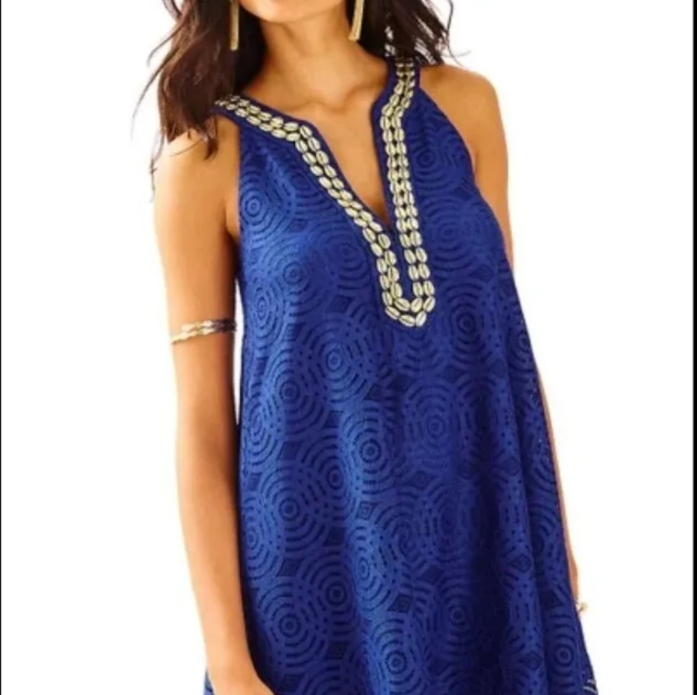 NWT Lilly Pulitzer Achelle Dress is Mystical Knotty Lace XL